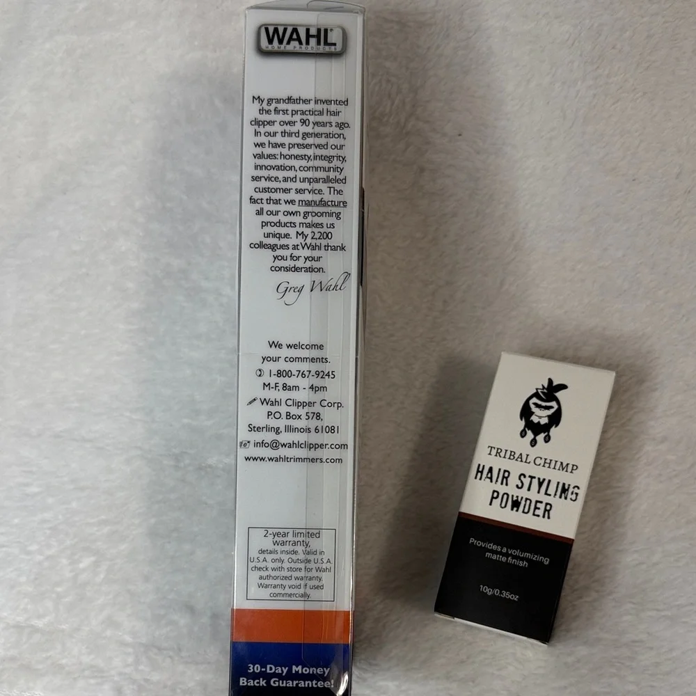 Bundle Wahl Dual-Head Trimmer & Hair styling powder